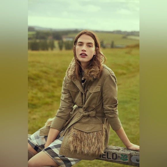 Anthropologie Jackets & Blazers - Anthropologie Faux Fur Trimmed Field Parka